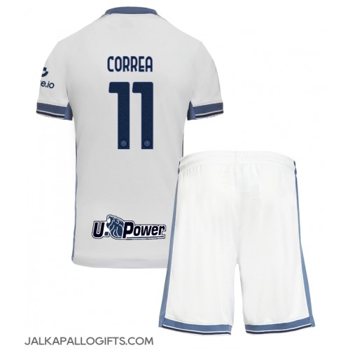 Inter Milan Joaquin Correa #11 Vieras Peliasu Lasten 2024-25 Lyhythihainen (+ Lyhyet housut)